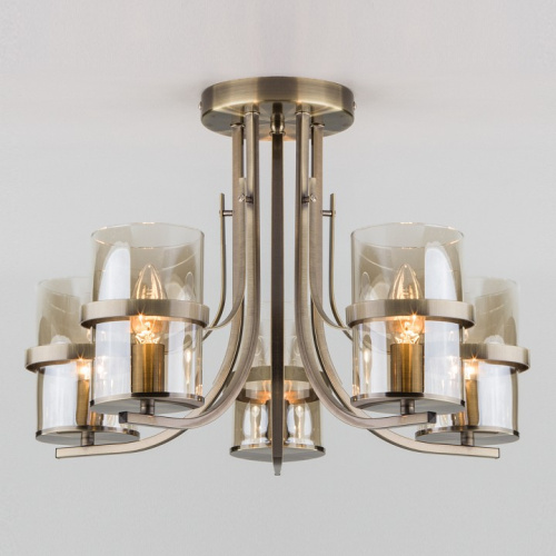 Потолочная люстра Eurosvet Coppa 60085/5 античная бронза. Фото №1