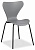 Стул Jacobsen  (mod DC 102)  пластик/металл, 50 х 46 х 82 см , серый 024/черный  (поставляется по 4 шт)