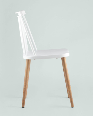 Стул Морган пластиковый белый. Фото №5