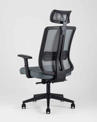 Кресло руководителя TopChairs Post серое. Фото №7