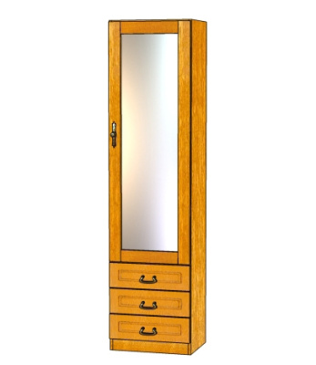 Шкаф Орион 1З (с зеркалом). Фото №2