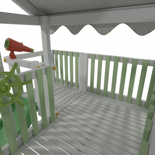 Комплекс игровой ДК5Б, бирюзовый, серый. Фото №9