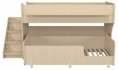 Кровать двухъярусная Р444-2, древесина коричневая светлая дуб. Фото №4
