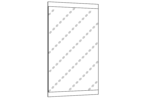 Зеркало НМ 011.91 Ясень Анкор темный. Фото №2