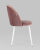 Стул Логан велюр пыльно-розовый белые ножки фото Стул Логан велюр пыльно-розовый белые ножки. Фото №4