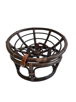 Кресло папасан - мини 23/01Е, цвет: темно - коричневый. Фото №5