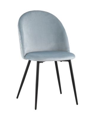 Стул Lilly велюр серо-голубой. Фото №2