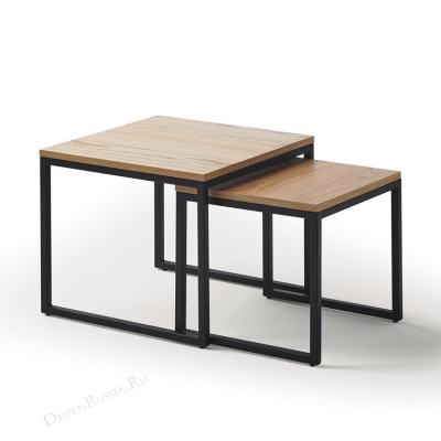 Комплект из двух квадратных столиков CT-907 Дуб. Фото №2