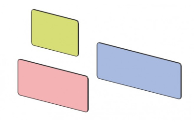 Панель настенная для кроватей Силуэт 1000. Фото