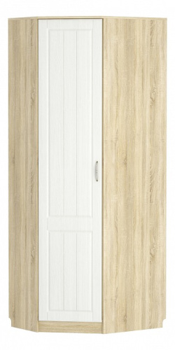 Шкаф угловой Оливия  НМ 014.11 , Левый, Белое дерево, Дуб Сонома. Фото №1