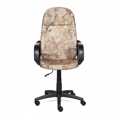 Компьютерное кресло LEADER ткань, Карта на бежевом  id -. Фото №2