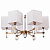 Подвесная люстра Arte Lamp North A5896LM-6PB