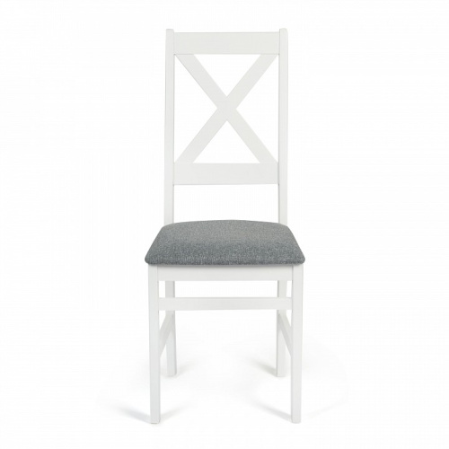 Стул CROSSMAN Многослойная фанера, 100*41*40, white, ткань серая (16/1) (поставляется по 2 шт). Фото №2