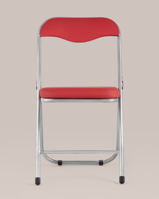 Стул складной ДЖОН металлик, красный. Фото №5