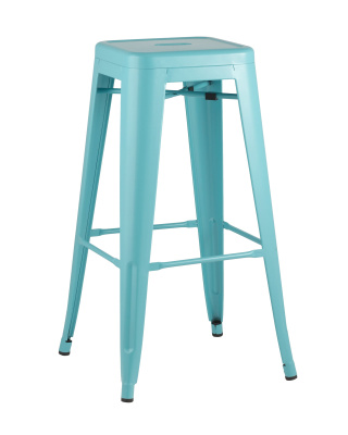 Стул барный TOLIX голубой матовый. Фото