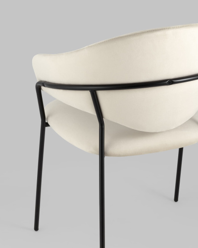 Стул Алексис велюр бежевый. Фото №8