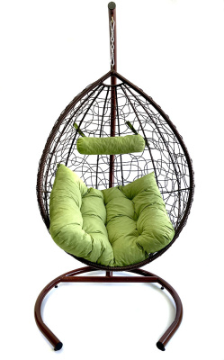 Подвесное кресло "КРИТ", цвет: коричневый. Фото №3