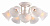 Потолочная люстра Arte Lamp Campanula A6306PL-8WG