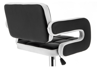 Барный стул Bent черный / белый. Фото №5