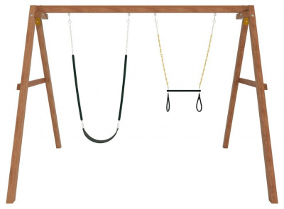 Качели детские Р911-25, коричневый. Фото №4