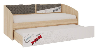 Кровать, Энерджи Софа дуб сонома/белый. Фото №2