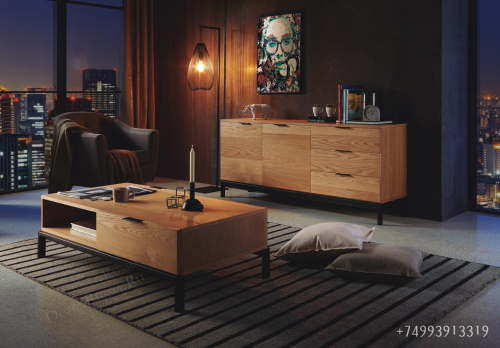 Журнальный стол DUPEN CT-912 Дуб MANHATTAN. Фото №6