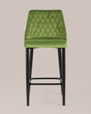 Стул полубарный Диего велюр травяной. Фото