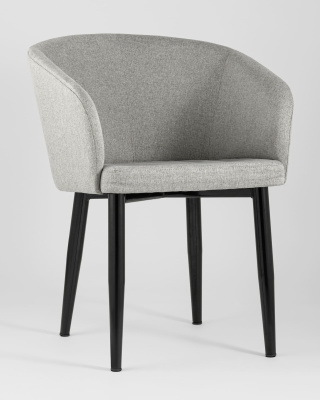 Кресло Ральф рогожка серый. Фото №3