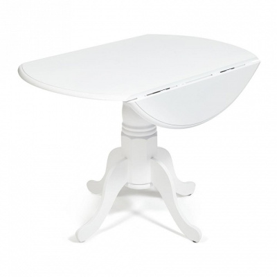 Cтол обеденный Secret De Maison CLIFF (mod. 4242PE-30 WH-T/B) D 107 х 76 см, белый. Фото №2