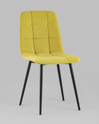 Стул Oliver велюр золотистый. Фото