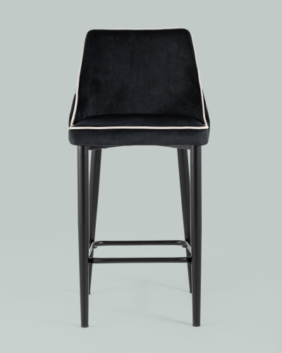 Стул полубарный Коби велюр черный. Фото №5