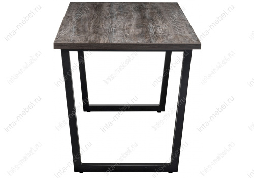 Стол деревянный Эльпатия 150 дуб рошелье / черный матовый. Фото №4