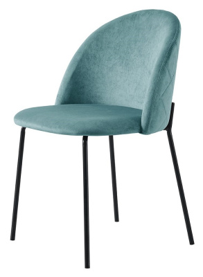 Стул C-962  Marine зеленый/матовый черный. Фото №2