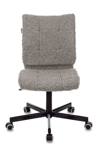 Кресло Бюрократ CH-330M серый экомех крестовина металл черный. Фото №4