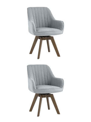 Стул вращающийся MANS серый 2 шт.. Фото №2