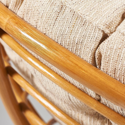 Кресло из ротанга Papasan 23/01 + Подушка Honey. Фото