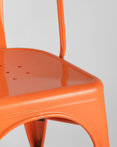 Стул TOLIX оранжевый глянцевый. Фото №9