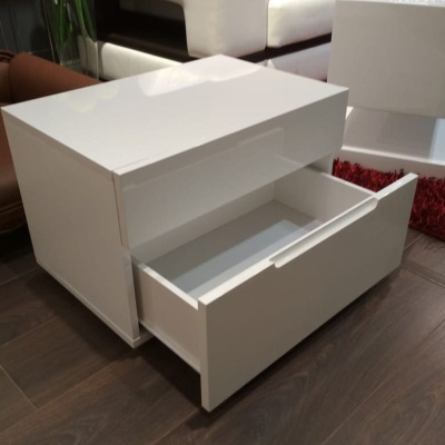 Тумба прикроватная DUPEN M-100 белая. Фото №4