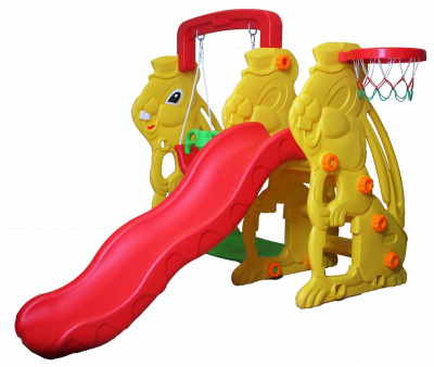 Комлекс игровой Кролик ZK010-1, желтый, красный. Фото №4