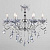 Подвесная люстра Eurosvet Escada 10109/6 хром/лазурный хрусталь Strotskis