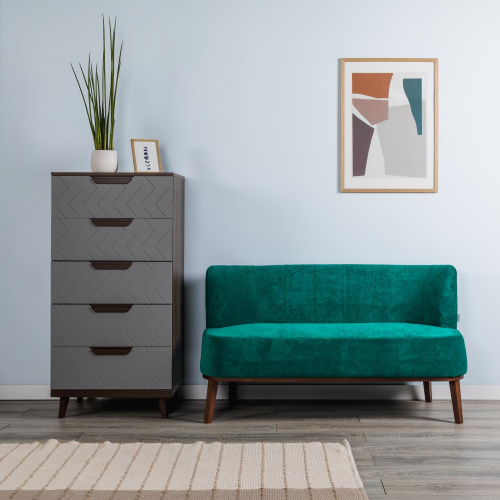 Комод с 5 ящиками Сканди Грей. Фото №10